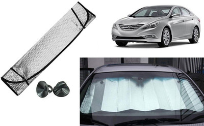 Auto Kite Dashboard, Rear Window Sun Shade For Hyundai Sonata(Silver, Black)