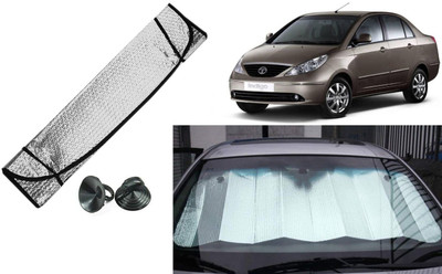 Auto Kite Dashboard, Rear Window Sun Shade For Tata Indigo(Silver, Black)