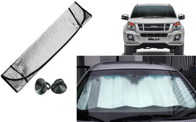 Auto Kite Dashboard, Rear Window Sun Shade For Isuzu MU-7 -2014(Silver, Black)