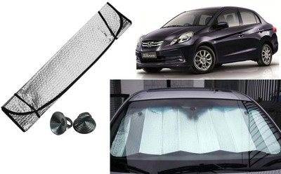 Auto Kite Dashboard, Rear Window Sun Shade For Honda Amaze(Silver, Black)