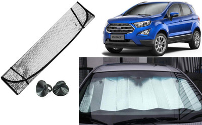 Auto Kite Dashboard, Rear Window Sun Shade For Ford Ecosport(Silver, Black)