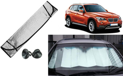 Auto Kite Dashboard, Rear Window Sun Shade For BMW X1(Silver, Black)