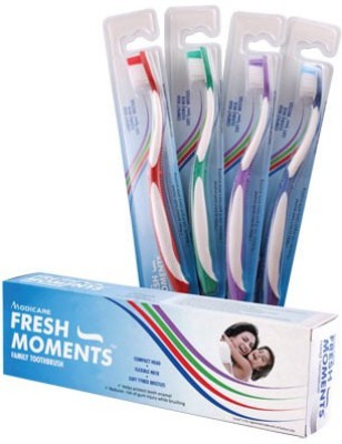 DEVEDITZ FRESH MOMENTS Ultra Soft Toothbrush(Pack of 4)