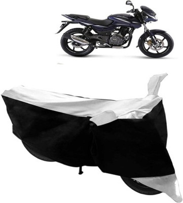 Shree ji traders Two Wheeler Cover for Bajaj(Pulsar 180 DTS-i, White, Black)