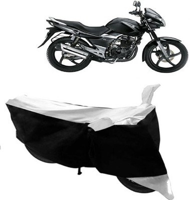 Shree ji traders Two Wheeler Cover for Suzuki(GS 150R, White, Black)