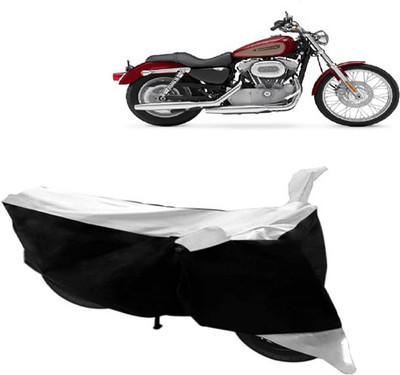 Shree ji traders Two Wheeler Cover for Harley Davidson(XL 883, White, Black)