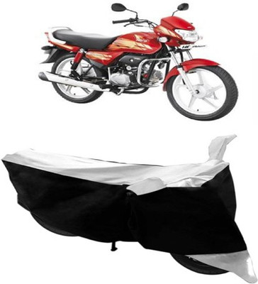 Shree ji traders Two Wheeler Cover for Hero(HF Deluxe, Black, White)