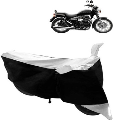 Shree ji traders Two Wheeler Cover for Royal Enfield(Thunderbird 350, Black, White)