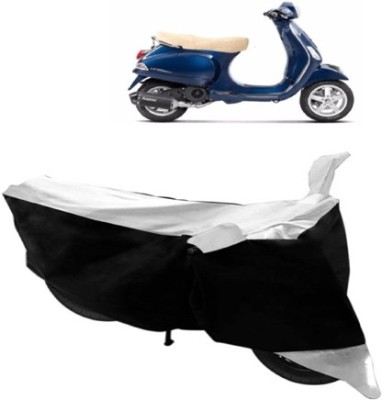 Shree ji traders Two Wheeler Cover for Piaggio(Vespa LX, Black, White)