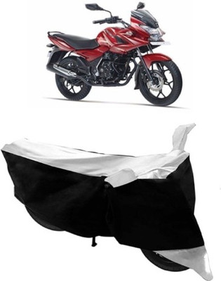 Shree ji traders Two Wheeler Cover for Bajaj(Discover 150 f, White, Black)