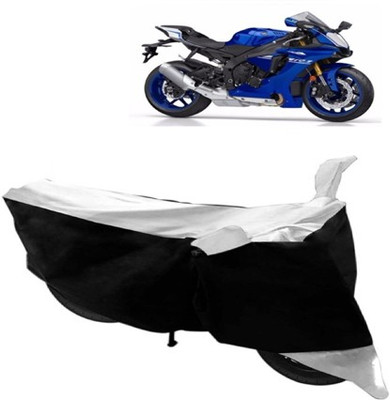 Shree ji traders Two Wheeler Cover for Yamaha(YZF R1, White, Black)
