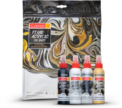 Camel Fluid Acrylic Kit - Monochrome Series