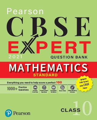CBSE Expert 2021| Mathematics Question Bank for Class 10 | First Edition | By Pearson(Paperback, Pearson Education)