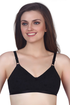 V Star IMAGE C Women Full Coverage Non Padded Bra(Black)
