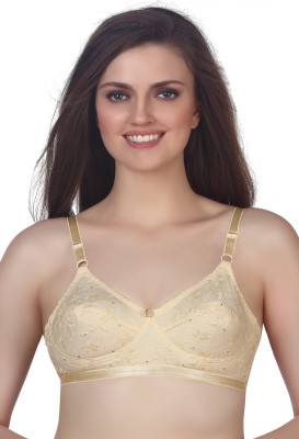 V Star IMAGE Women Full Coverage Non Padded Bra(Beige)