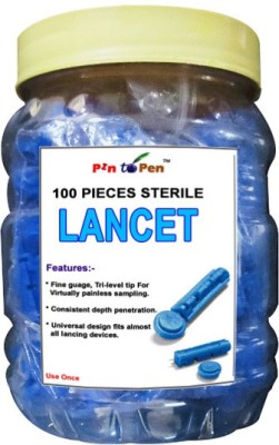 Pin to Pen 100 Pieces Sterile Lancet Glucometer Lancets(100)