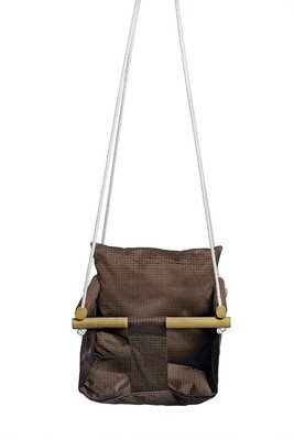 Swingzy Indoor and Outdoor Baby Swing Chair Cotton Swing(Brown)