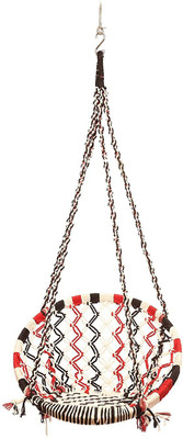 Faburaa Hammock Swing Jhula Swing Chair Cotton Swing(Red, Black)