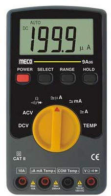 Meco 9A06 3½ Digit / 2000 Count Auto ranging Digital Multi meter Digital Multimeter(8000 Counts)