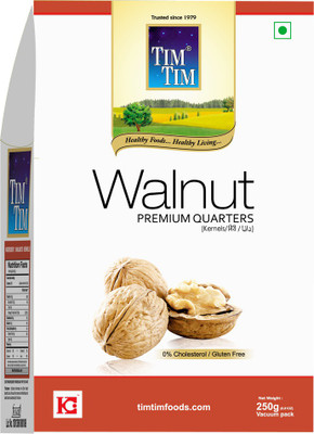 Tim Tim Premium Quarters Walnuts Kernels vacuum packed Walnuts(250 g)