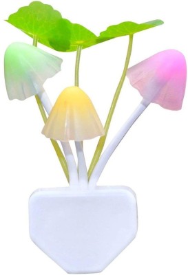 NEYSA Mushroom Shape Automatic Sensor Swing Arm Table Wall Night Light Lamp Night Lamp(12 cm, White)