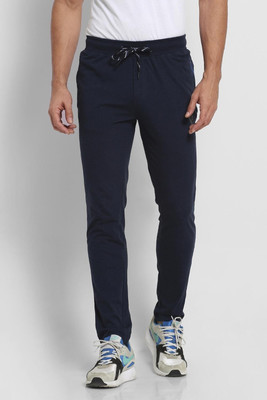 VAN HEUSEN Athleisure Men Blue Solid Smart Tech Easy Stain Release Track Pants Solid Men Blue Track Pants