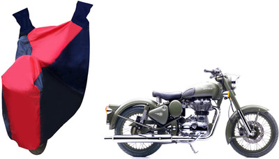 Auto Haute Two Wheeler Cover for Royal Enfield(Bullet 500, Red, Blue)