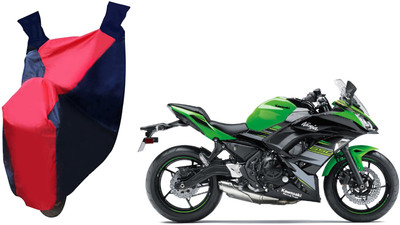 Kar Waterproof Two Wheeler Cover for Kawasaki(Ninja 650, Red, Blue)