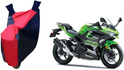 Auto Haute Two Wheeler Cover for Kawasaki(Ninja, Red, Blue)