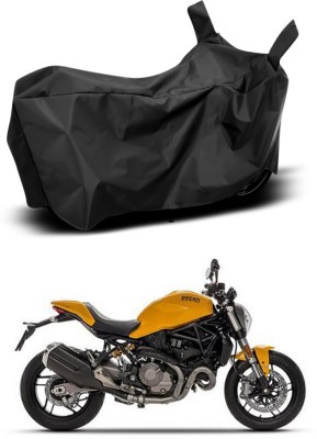 Amozkart Two Wheeler Cover for Ducati(Black)