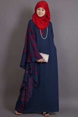 Nazneen Polyester Abaya(Blue)