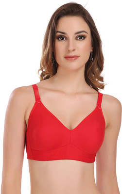 Featherline Women Full Coverage Non Padded Bra(Red)