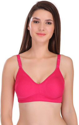 Featherline Women Full Coverage Non Padded Bra(Pink)