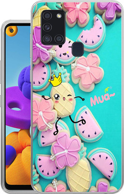 mobom Back Cover for Samsung Galaxy A21S(Multicolor, Dual Protection, Silicon, Pack of: 1)