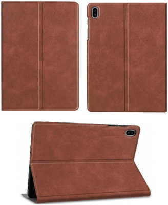 realtech Flip Cover for Samsung Galaxy Tab A 10.1 inch(Brown, Dual Protection, Pack of: 1)