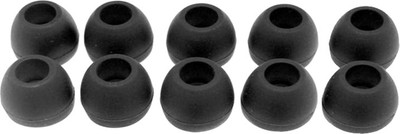 Somapa Soft Silicone Black Color Rubber Earbuds Tips Eartips Earpads Earplugs in Earphones and Bluetooth Medium Size (10 Pcs Pack, Black) In The Ear Headphone Cushion(Pack of 10, Black)