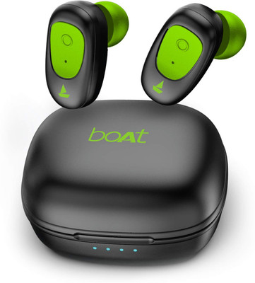 boAt Airdopes 201 Bluetooth Headset(Viper Green, True Wireless)