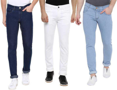 ClubRocks Regular Men Multicolor Jeans(Pack of 3)