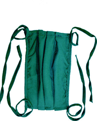 Cityhealth Green Mask Reusable Comfortable Breathable Fabric Cotton Washable Cloth Mask With Melt Blown Fabric Layer(Free Size, Pack of 1)