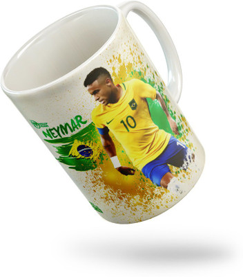 Tee Mafia NM-24-NEYMAR-BRAZ-1 Ceramic Coffee Mug(330 ml)