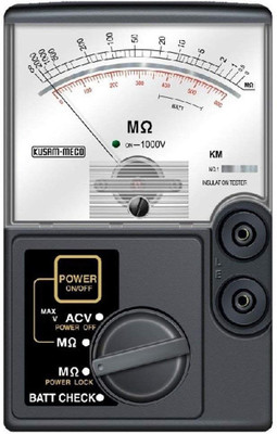 Meco KM 41 0-1000 Ma 500 v Analog Insulation Resistance Tester Digital Multimeter(Grey 8000 Counts)