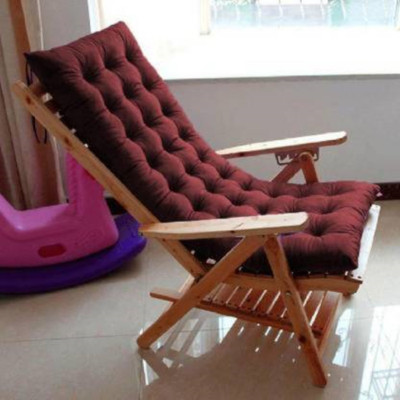 Relaxfeel chair pad Microfibre Solid Chair Pad Pack of 1(Maroon)