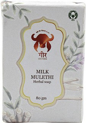 GIR Milk and Mulethi Soap 80g Pack of 3(3 x 80 g)
