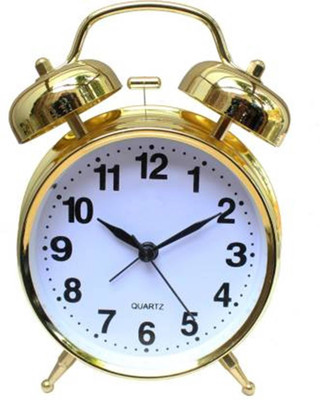 Prachiva Sales Analog-Digital Gold Clock