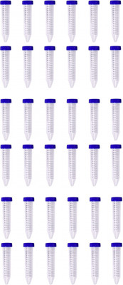 MEDSOR IMPEX 15 ml Plain Plastic Test Tube(12 cm 343.5 K Pack of 30)