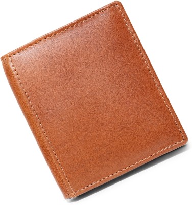 Praiseworthy Men Evening/Party, Travel, Ethnic, Casual, Trendy, Formal Orange Genuine Leather Wallet(6 Card Slots)