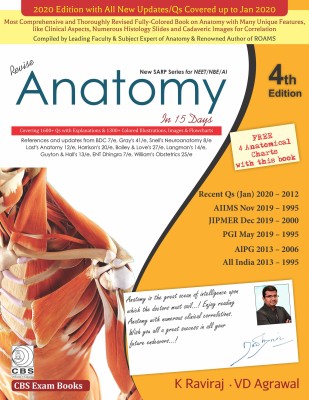 Anatomy  - Revise Anatomy in 15 Days (New SARP Series for NEET/NBE/AI) 4th Edition 2020 by K Raviraj & VD Agrawal(English, Paperback, Raviraj K.)