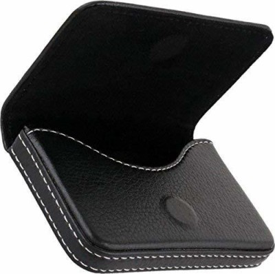 WOOD BAZAR Men Black Artificial Leather Wallet(15 Card Slots)