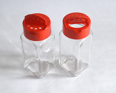 DEVDOX Glass Grocery Container  - 110 ml(Pack of 2, Clear)