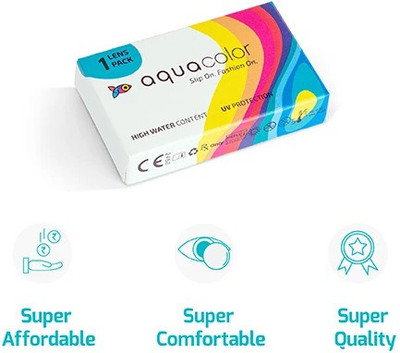 Aqualens Monthly Disposable(-3.75, Colored Contact Lenses, Pack of 1)